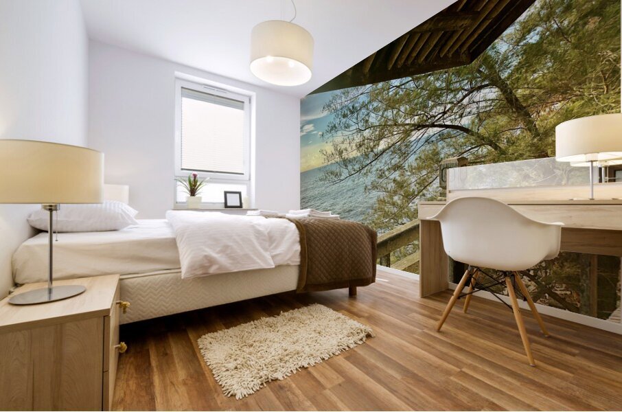 From the Balcony in Miri 1 Mural print