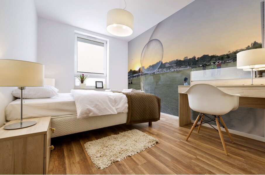 Bubble Sunset Brunei Mural print