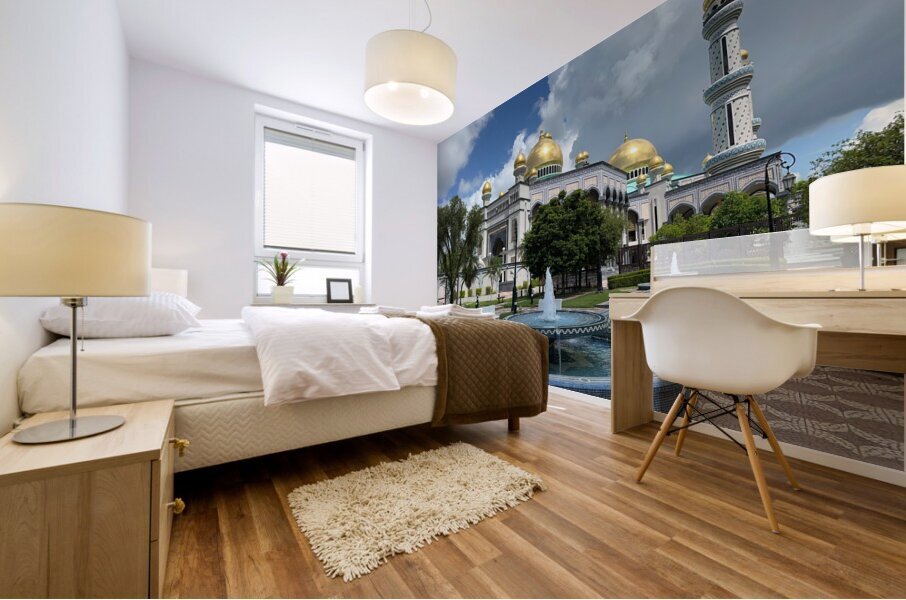 Jame Asr Hassanil Bolkiah Mosque Brunei 6 Mural print