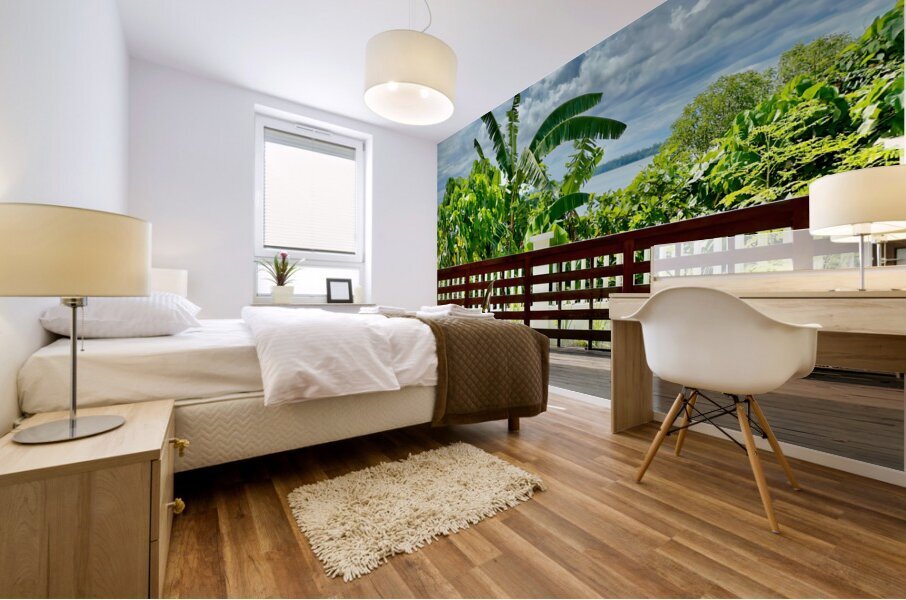 Nice Balcony Sandakan Borneo Mural print