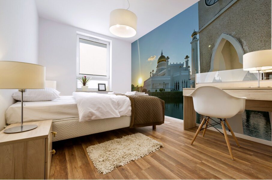 Omar Ali Saifuddien Mosque Collection Brunei 4 Mural print