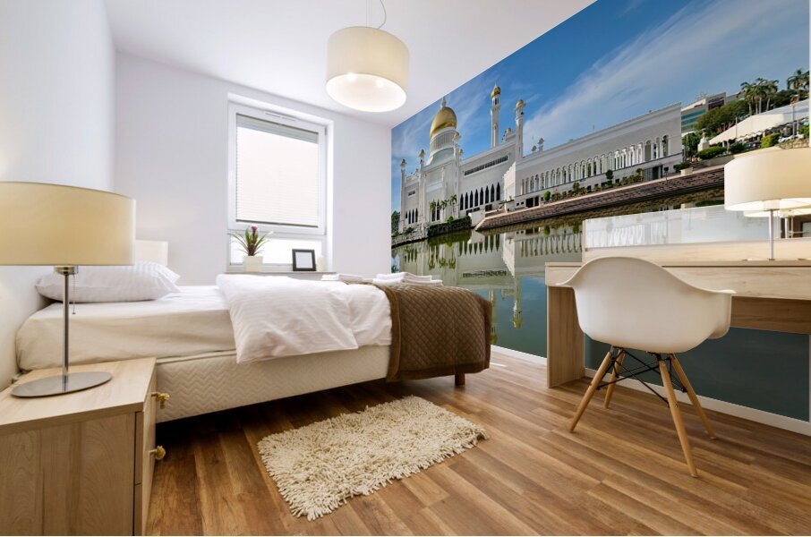 Omar Ali Saifuddien Mosque Collection Brunei 9 Mural print