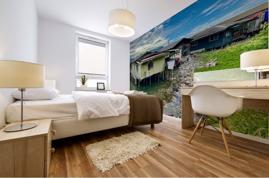 Sim Sim Traditional Floating Village in Sandakan 10 Mural print