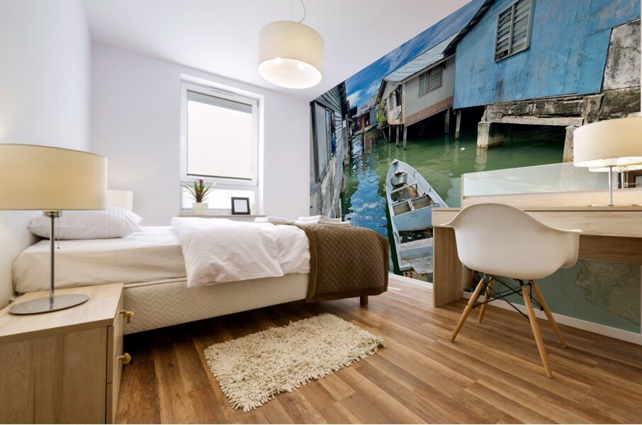 Sim Sim Traditional Floating Village in Sandakan 7 Mural print