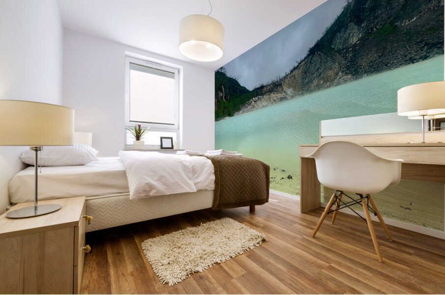 White Crater Java Indonesia 3 Mural print