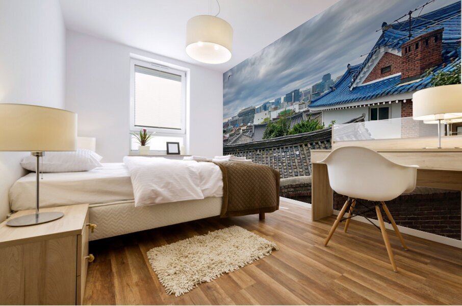 Bukchon Hanok Village Seoul Korea 3 Mural print