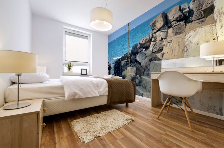 Behind the House Jeju South Korea Mural print