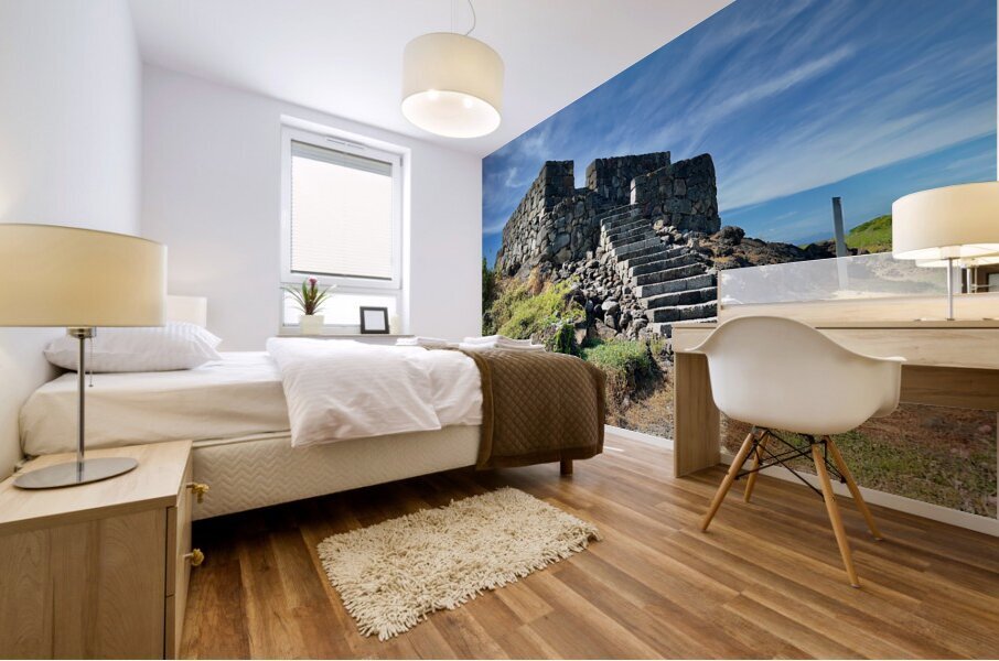 The Little Fort Jeju South Korea Mural print