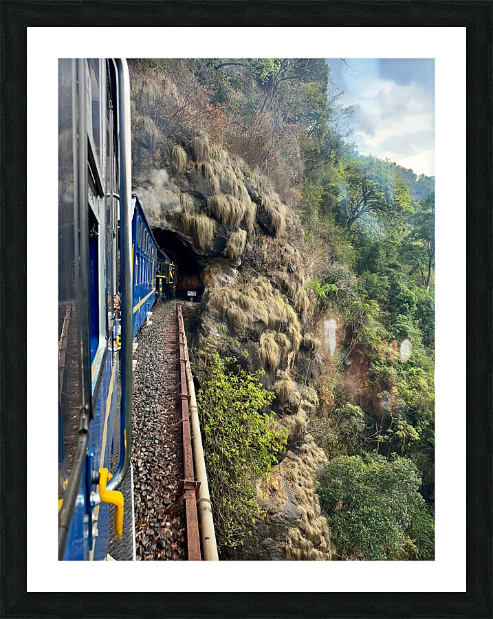 Toy Train Tunnel Picture Frame print
