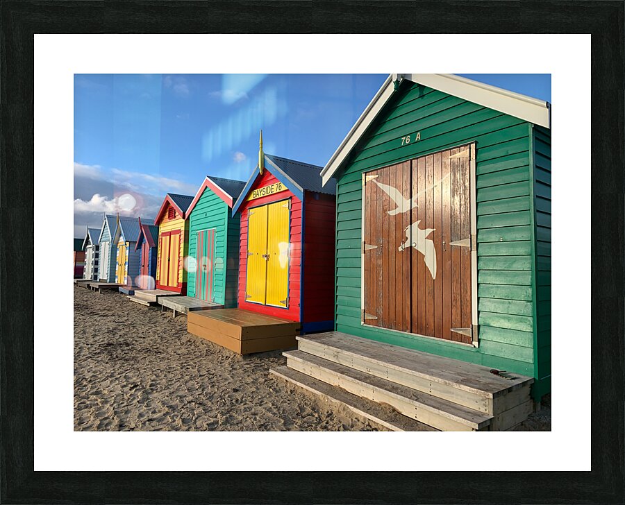 Beach Huts Impression et Cadre photo