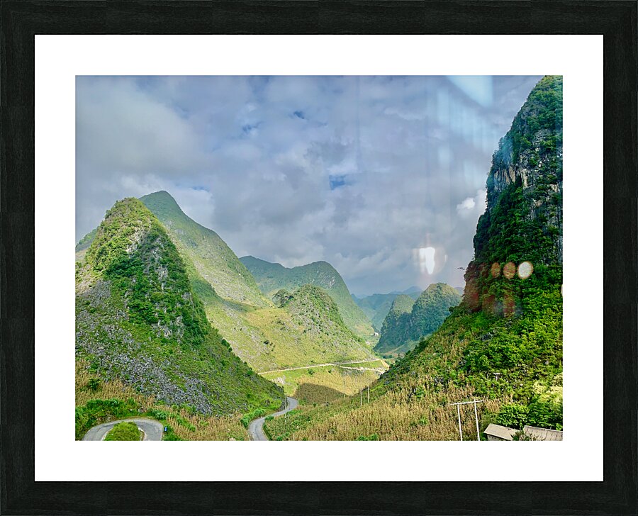 Windy Road in the Mountains Picture Frame print