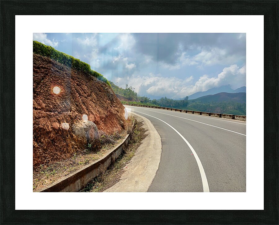 Drive by the Curve  Picture Frame print