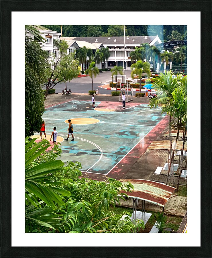 Basketball Court Picture Frame print