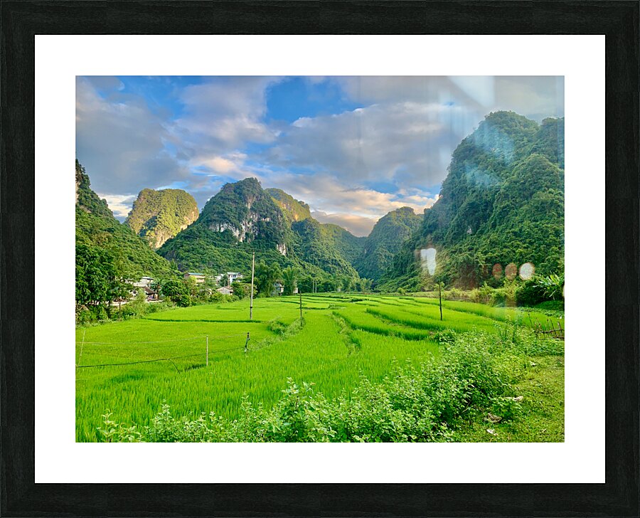 Green Mountains Picture Frame print