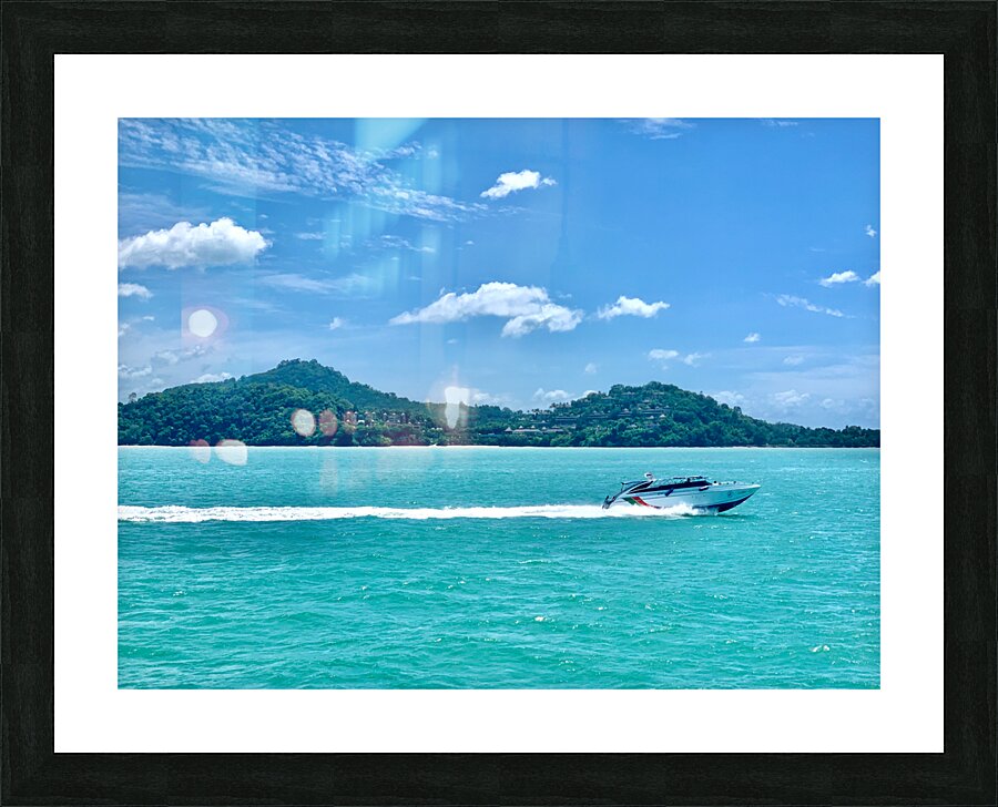 Fast Boat Picture Frame print