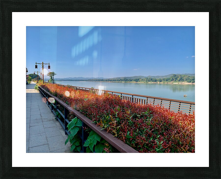 Along the Mekong River Picture Frame print
