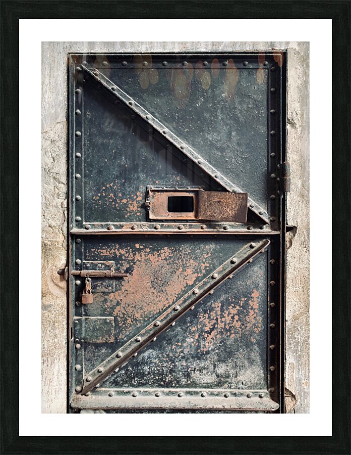 Behind Closed Door Picture Frame print