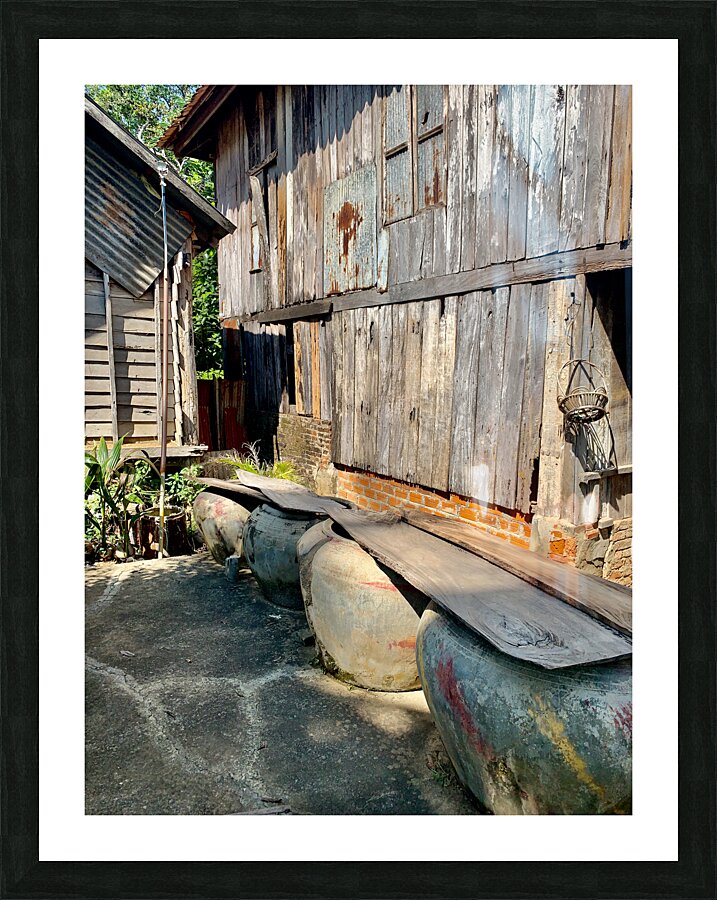 Behind the House Picture Frame print