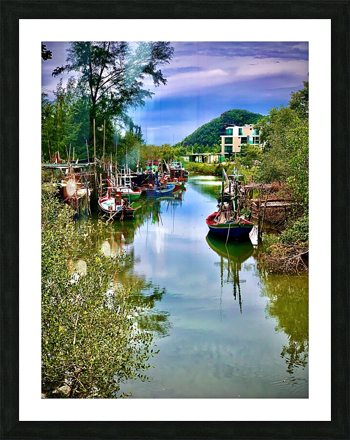 Colorful River Picture Frame print