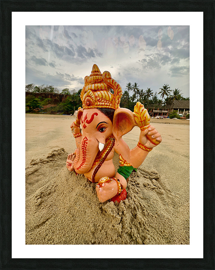 Ganesh on the Beach Impression et Cadre photo