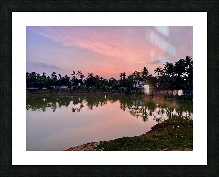 Purple Reflection on the Lake Picture Frame print