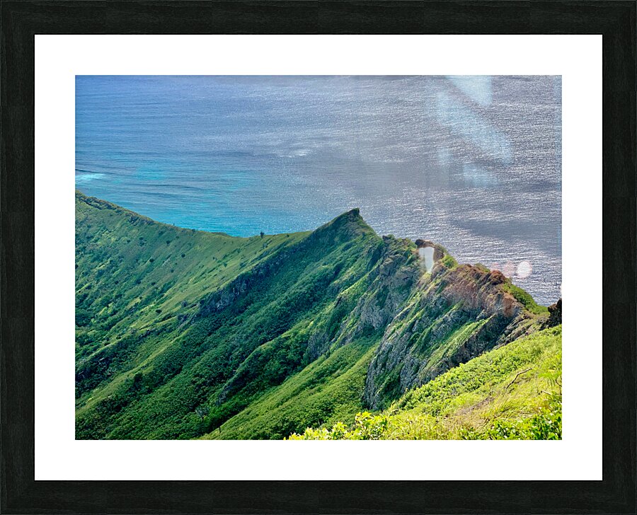 Mountain Peak on the Ocean Picture Frame print