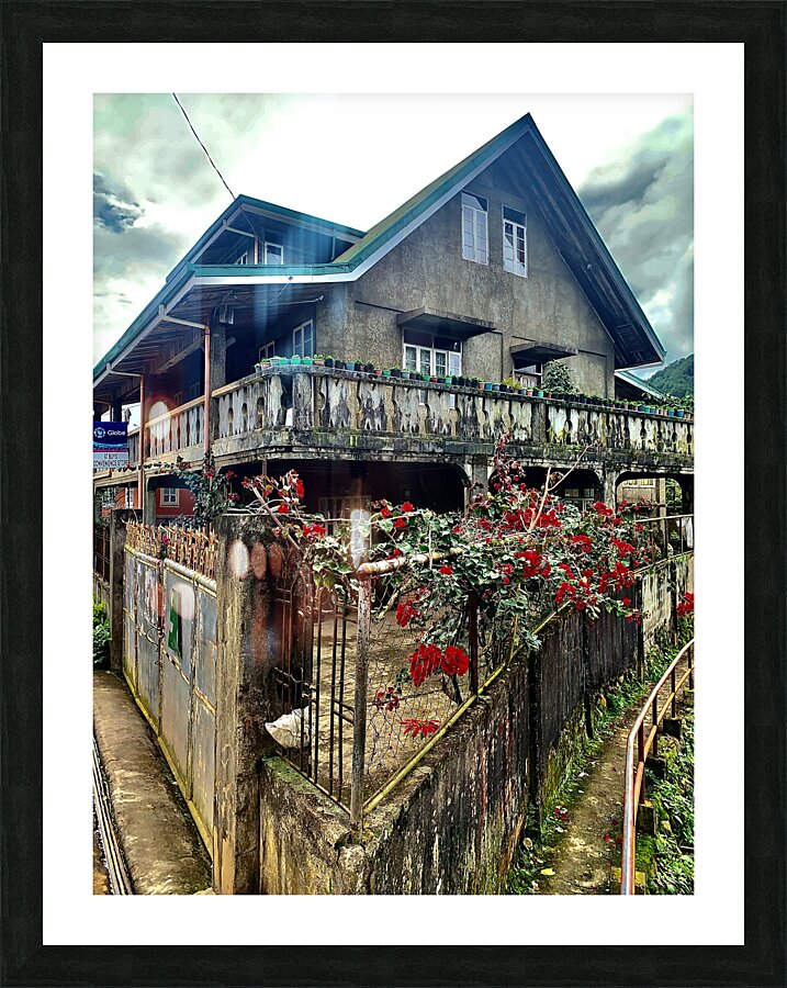 Scary House Picture Frame print