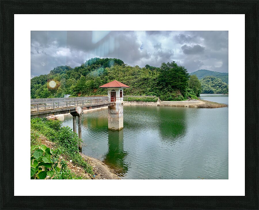Tower on the Lake Picture Frame print