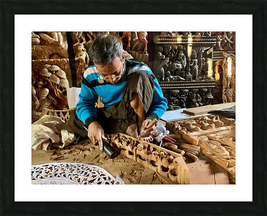 The Sculptor Picture Frame print