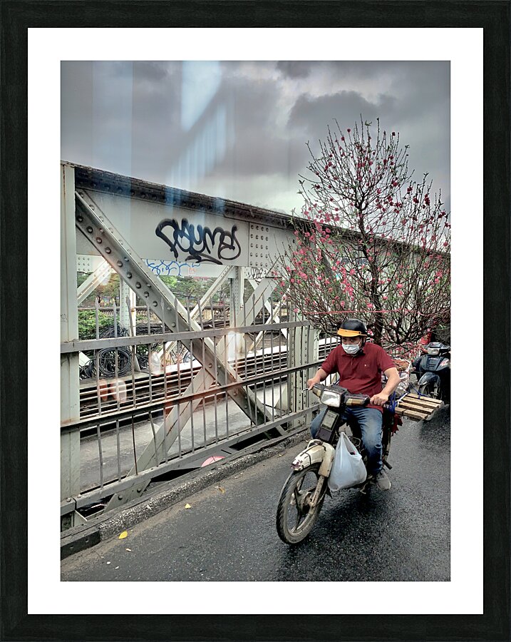 Tree on a Motorbike Picture Frame print