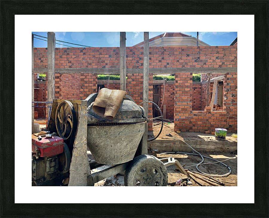 Brick House On the Way Picture Frame print