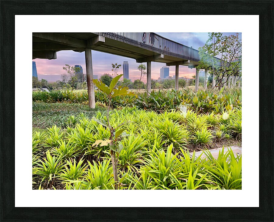 City Under the Bridge Picture Frame print
