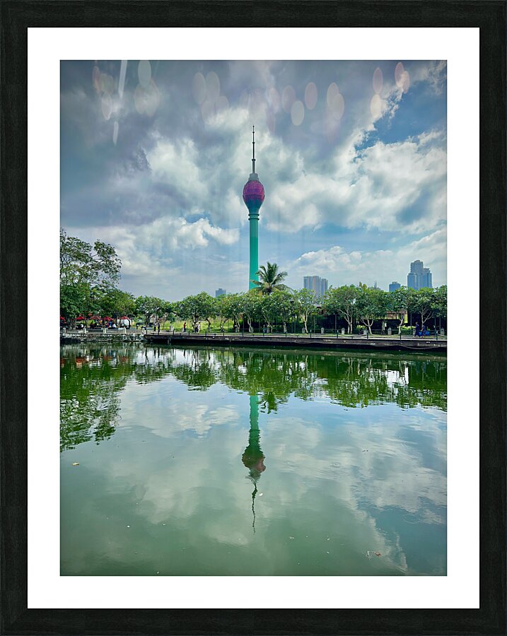 Lotus Tower 2 Picture Frame print