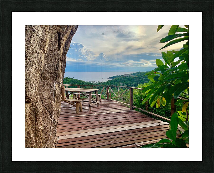 The Picnic View Picture Frame print