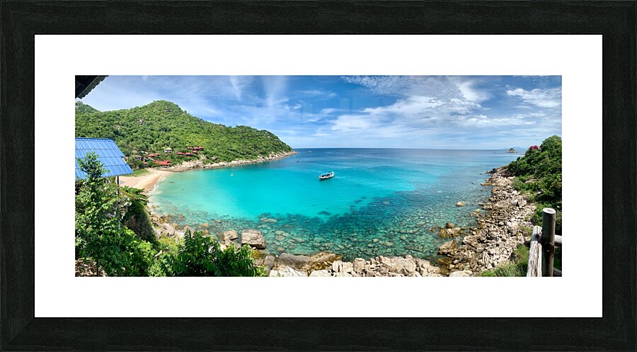 The Blue Bay Picture Frame print