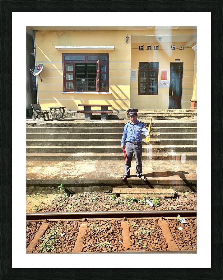 The Train Controller Picture Frame print