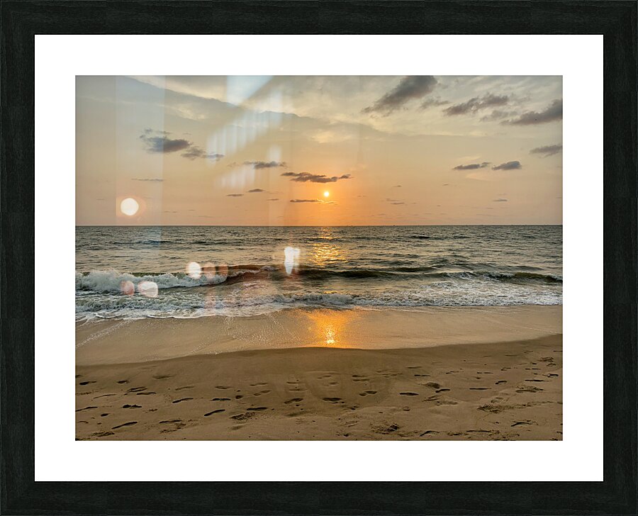 Sunset by the Beach Picture Frame print