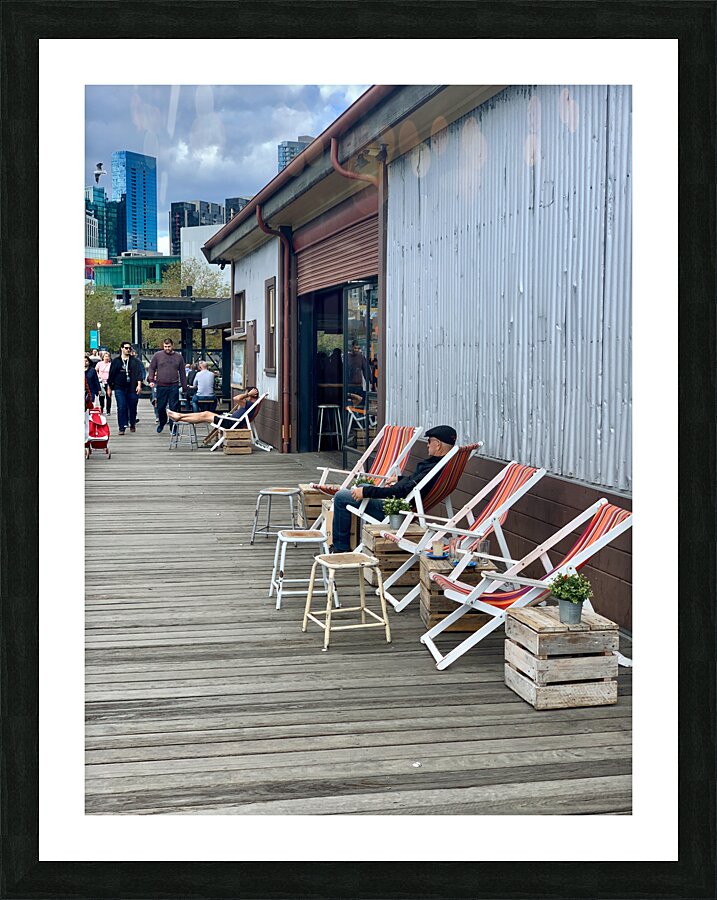 Sitting on the Dock Picture Frame print