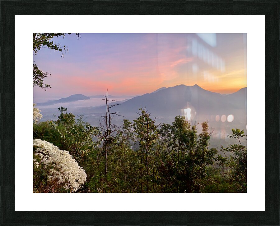 Sunrise Mountains Picture Frame print