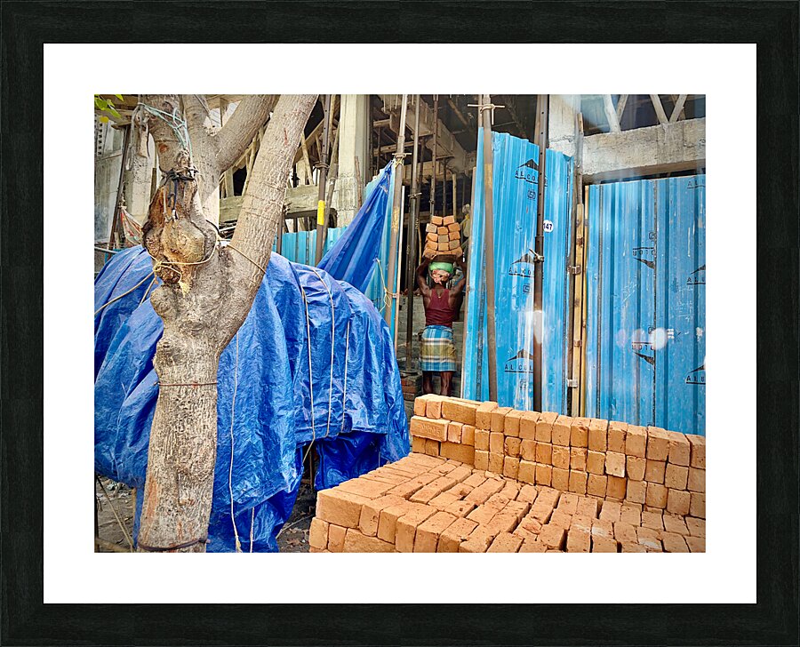 Bricks on the Head Picture Frame print