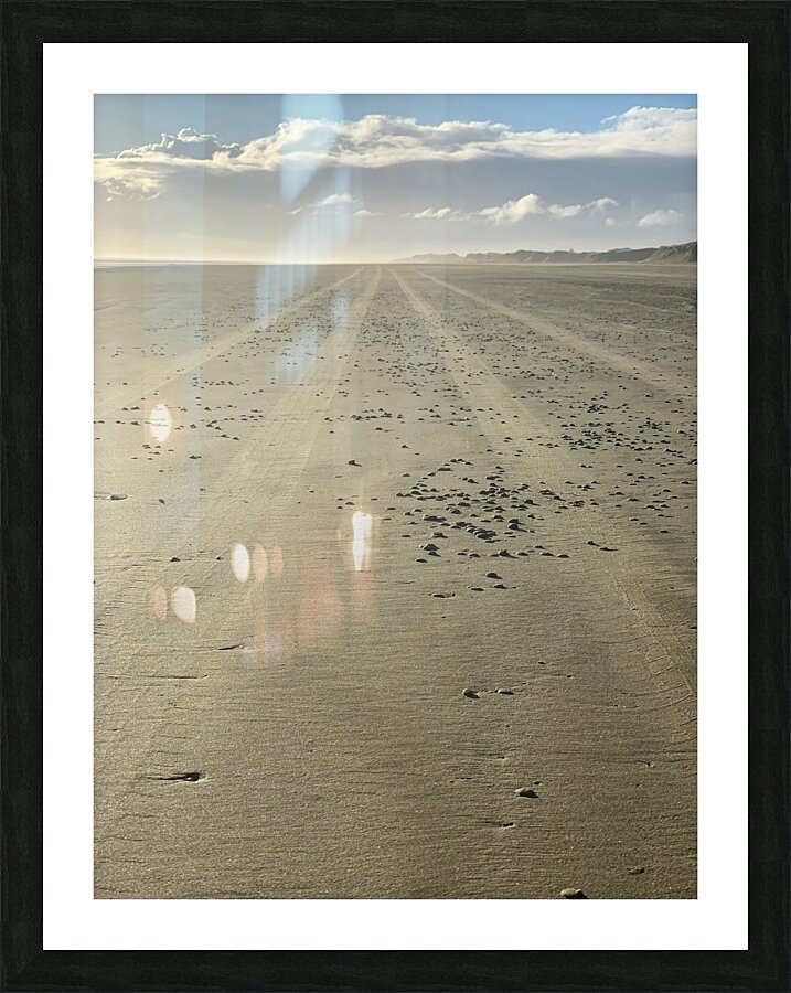 Infinite Sandy Beach Picture Frame print