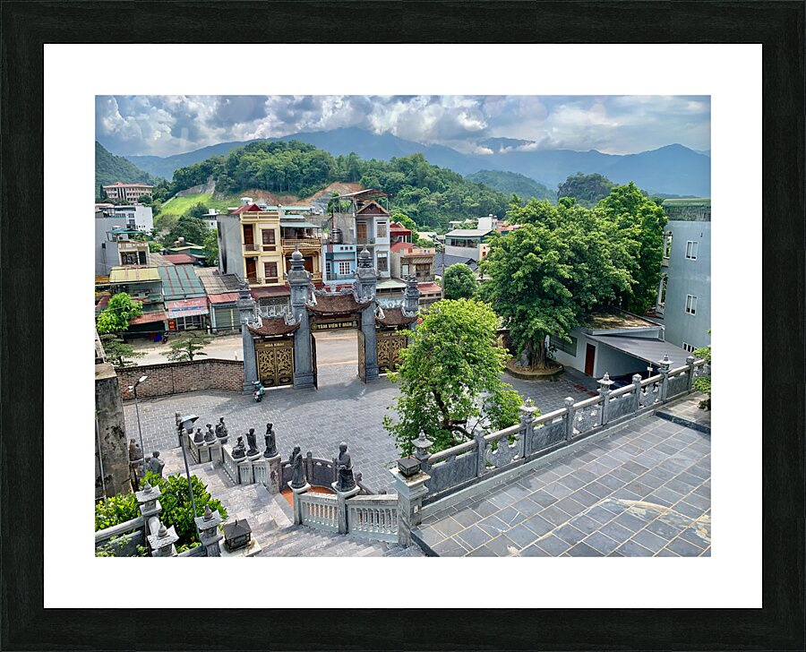 Town from Temple Picture Frame print