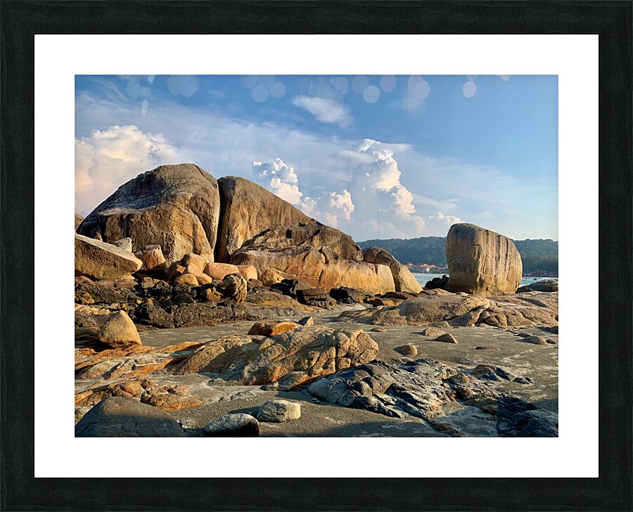 Rocky Beach Picture Frame print