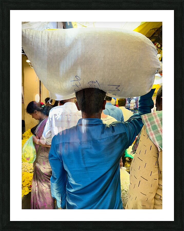 Rice Bag on the Head Picture Frame print