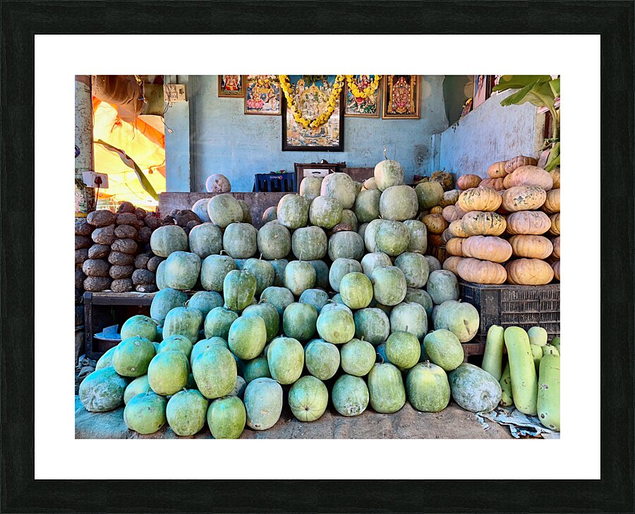 Vegetable Stand Picture Frame print