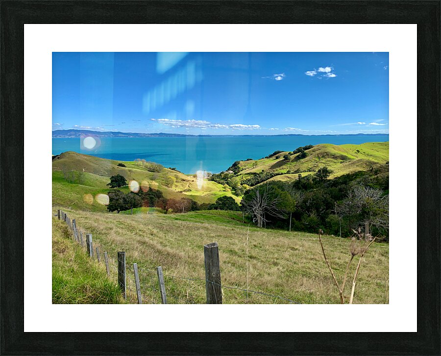 Blue Water on the Horizon Picture Frame print
