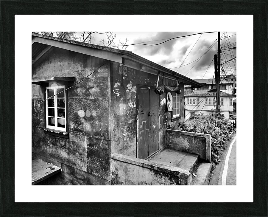 BW House Picture Frame print