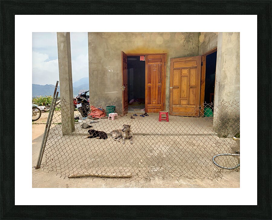 Behind the Crooked Fence Picture Frame print