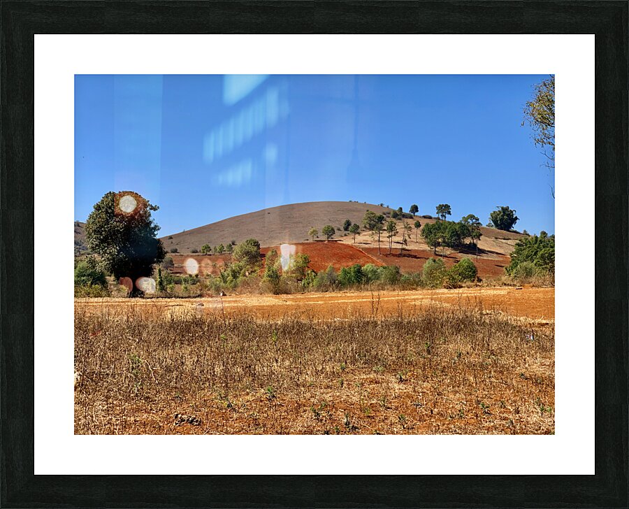 Earth Tones Hill Picture Frame print