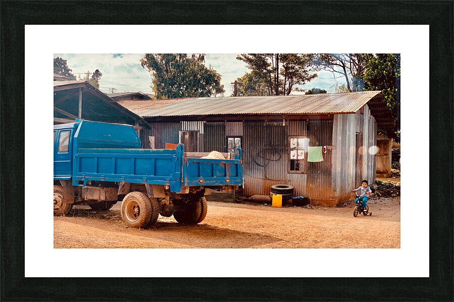 Its a Blue Truck Kid Picture Frame print